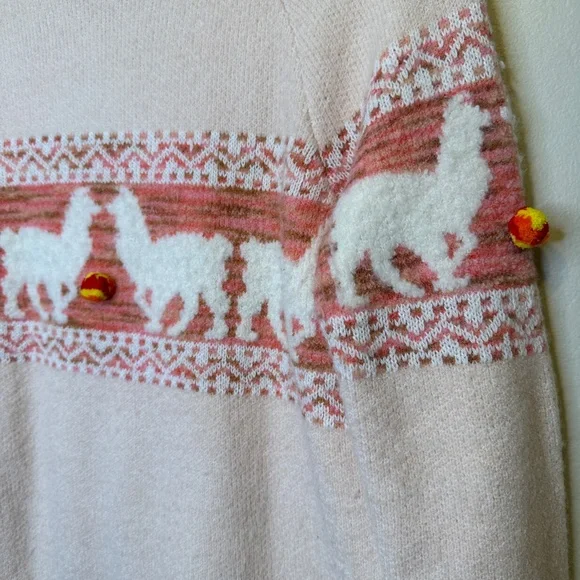 Anthropologie | Aimee Pommed Novelty Print Alpaca Mock Neck Sweater - Picture 9 of 16